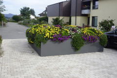 Gartenumrandung quadratisch