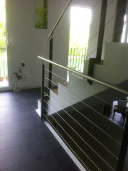 Geländer mit Inox-Seilen