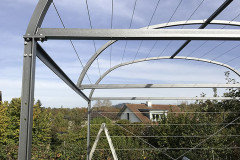 Pavillon rechteckig mit Drahtseilen 2