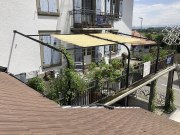 Pergola mit Bastmatten