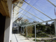 Glas-Vordach